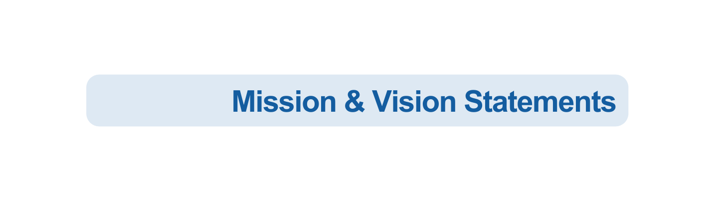 Mission Vision Statements